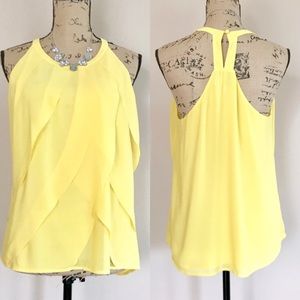 {Naked Zebra} layered ruffle tank {G23}